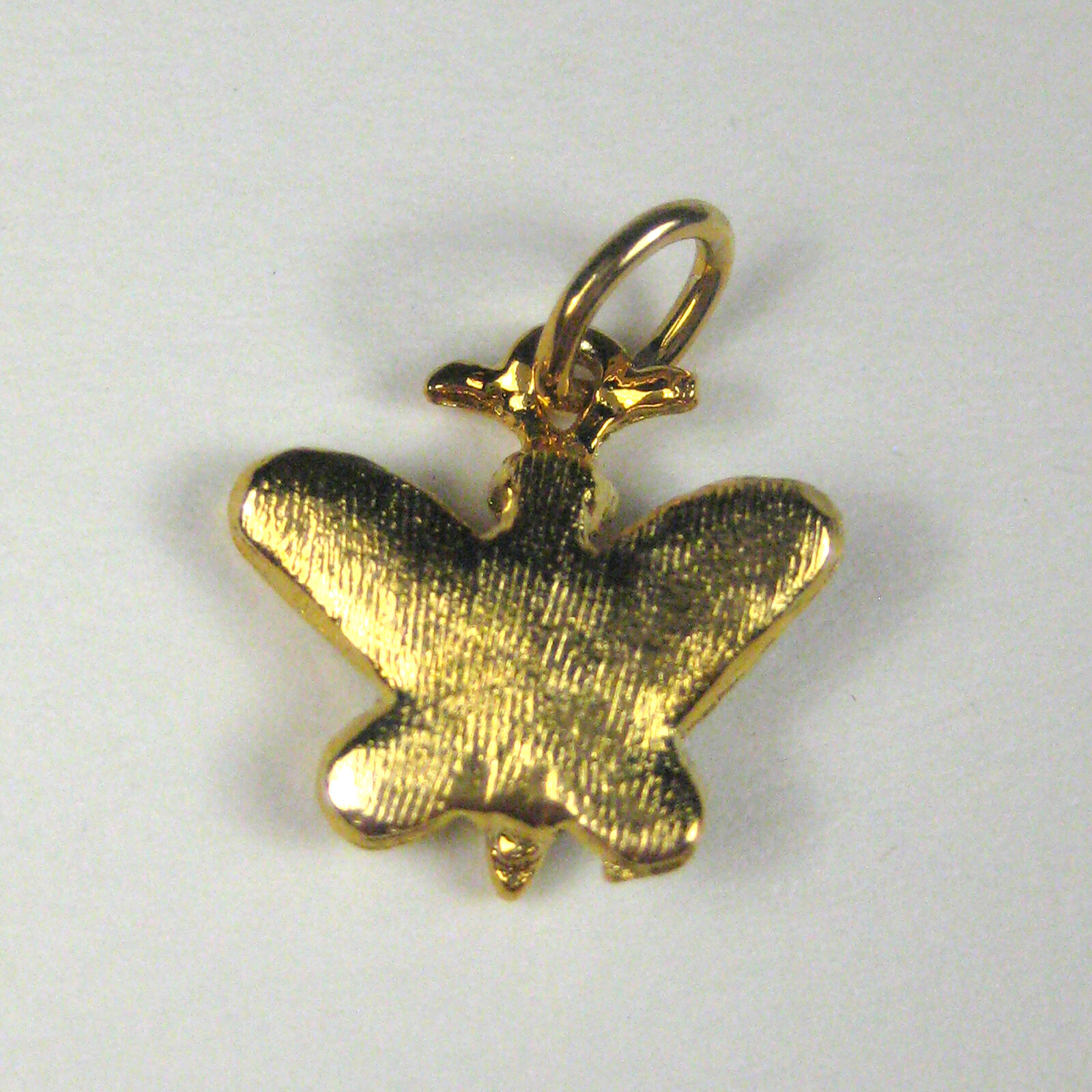 Butterfly Charm ONLY Goldtone Enamel Blue 1/2 inches