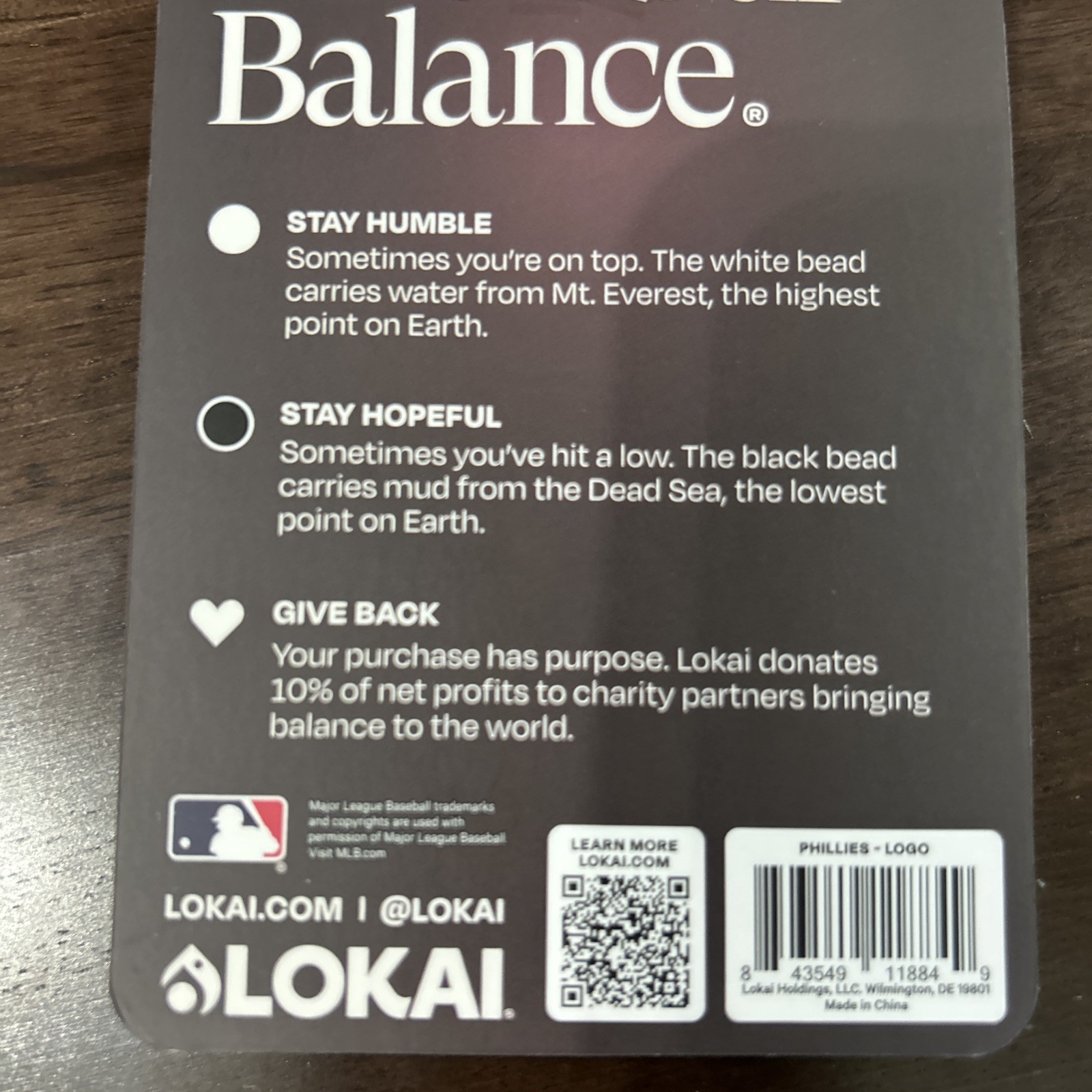 Large Philadelphia Phillies *LOKAI BRACELET Brand New