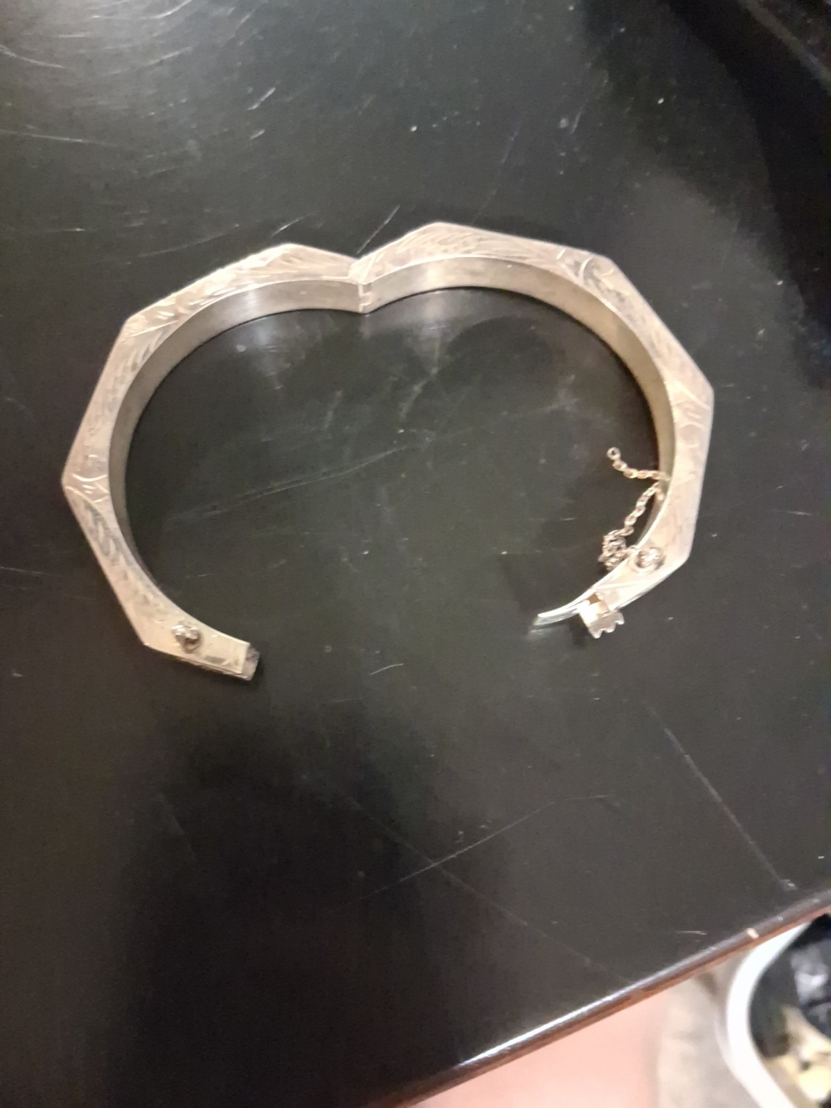 Sliver Bracelet octagon. shaped