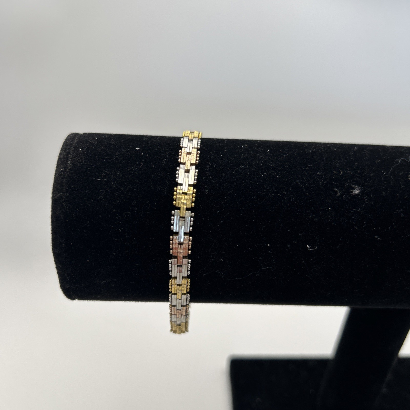 7Inch Tri Color 925 Italy Bracelet By Minor