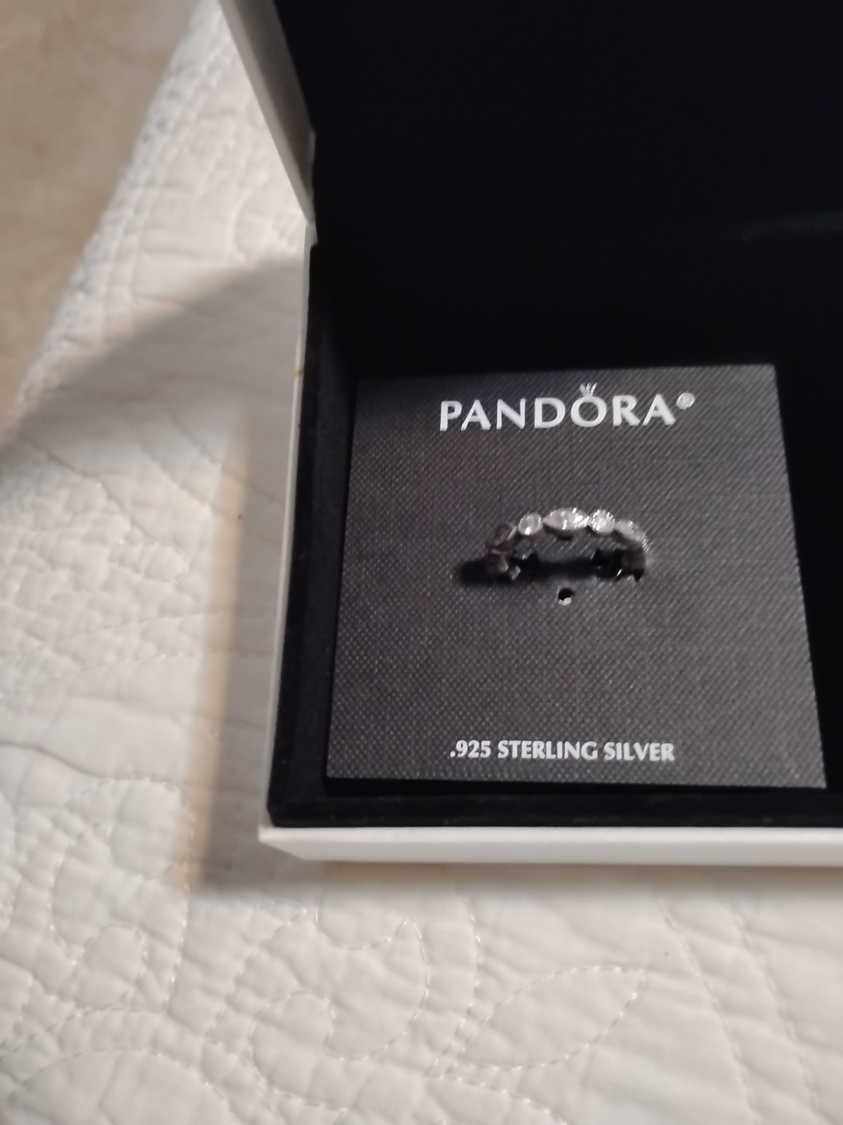 Retired Pandora Alluring Brilliant Marquise Band Ring, Size 7