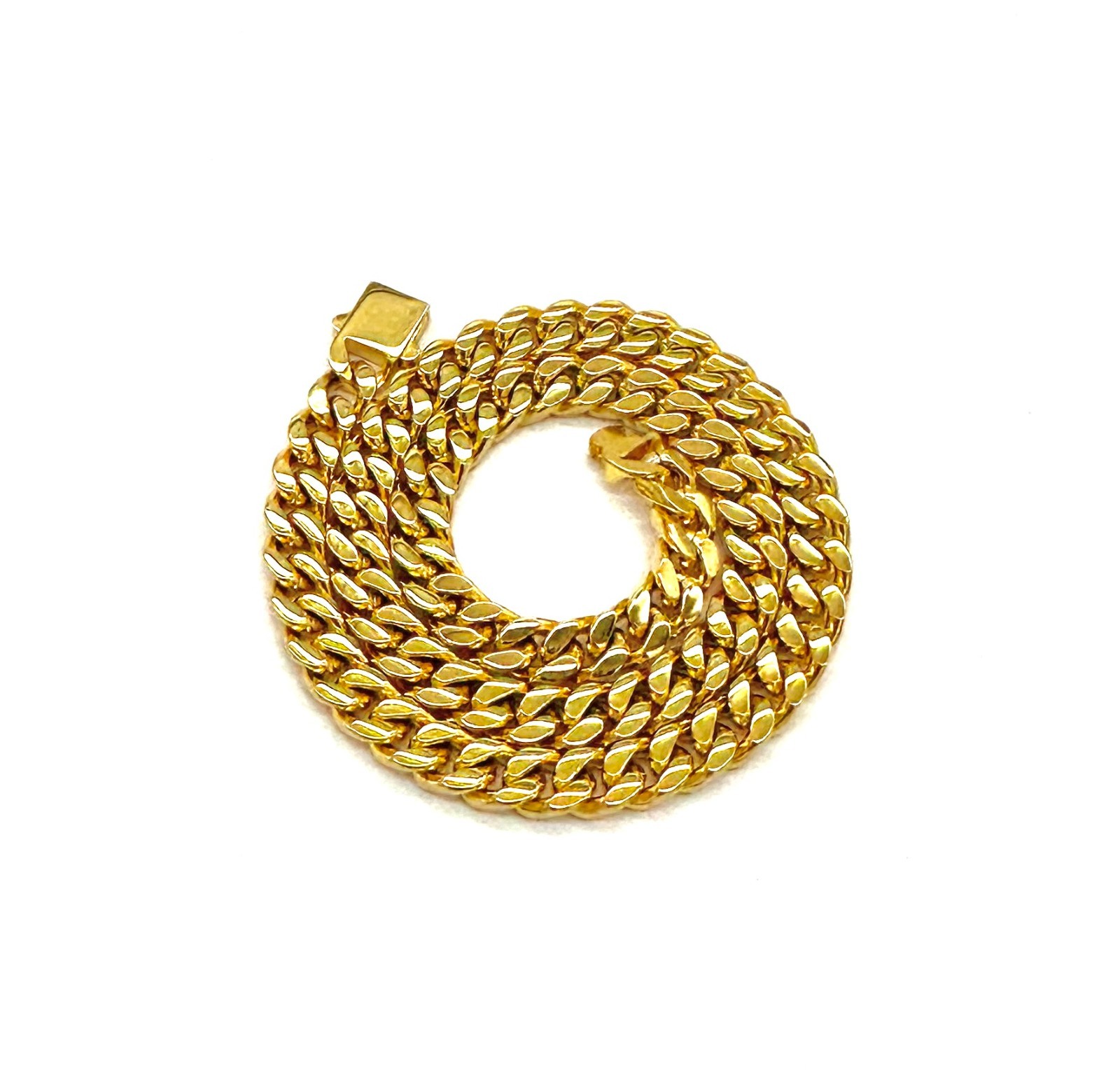 18K Gold/White Gold 10mm-12mm Miami Cuban Link Non-Tarnishing Quality Chain