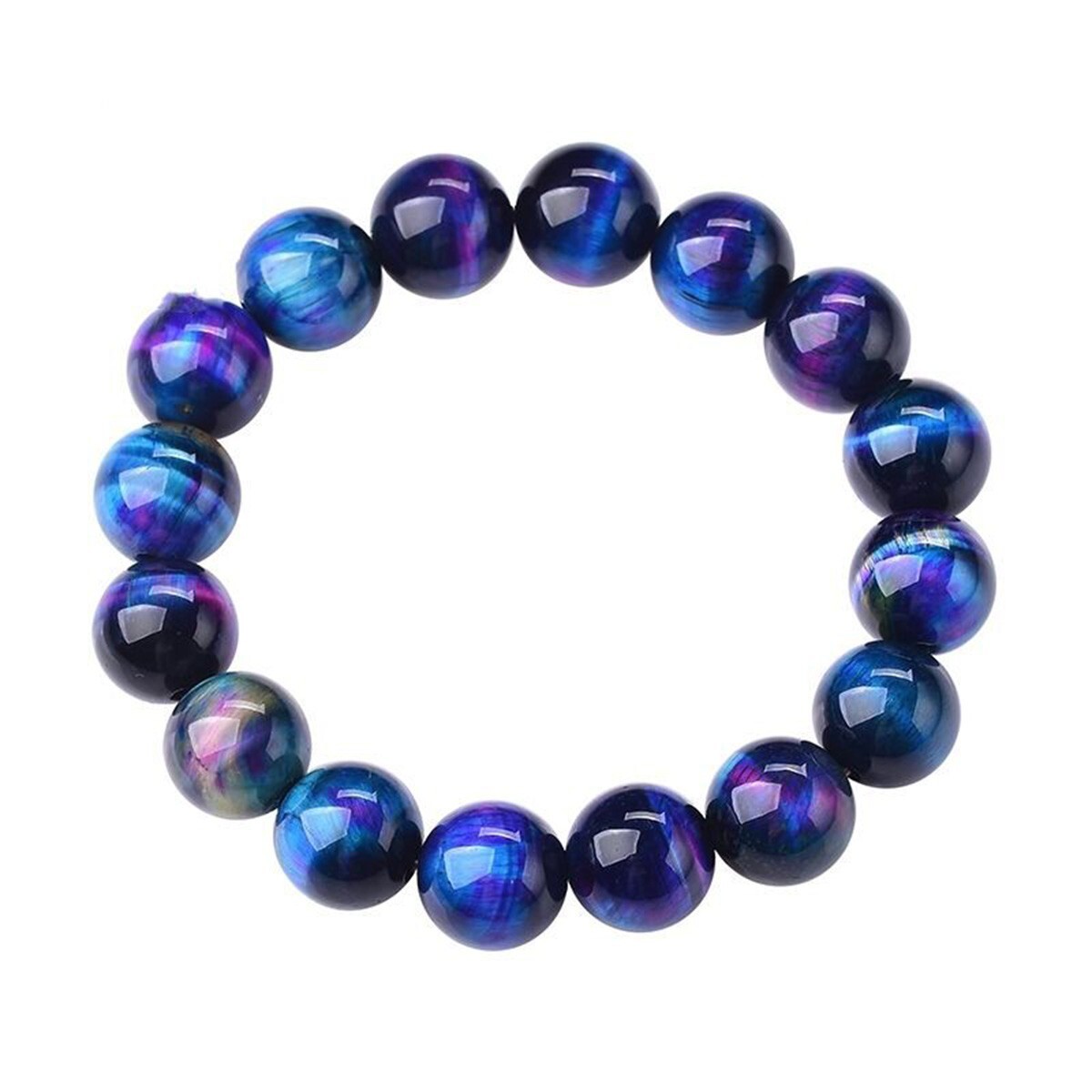 Handmade Natural Sugilite Elastic Stretch Bracelet – 8mm Round Gemstone Bead