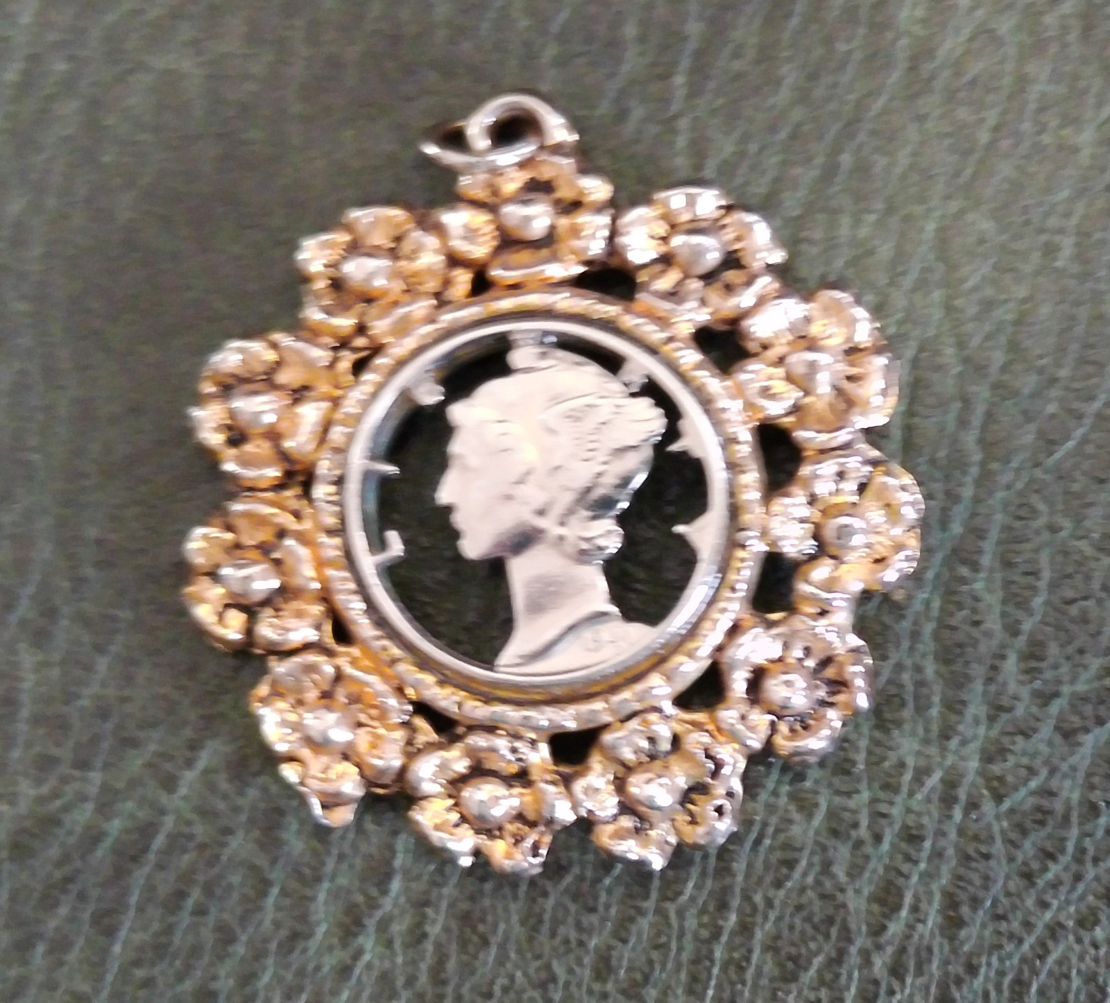 Vintage Mercury Dime 1941 Artistic Cut Coin for a Bracelet Necklace Pendant