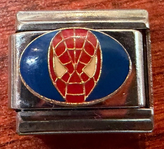 Vintage Spider-Man MARVEL TM Charm ORIGINAL ITALIA COLLECTION fits 9MM Bracelets