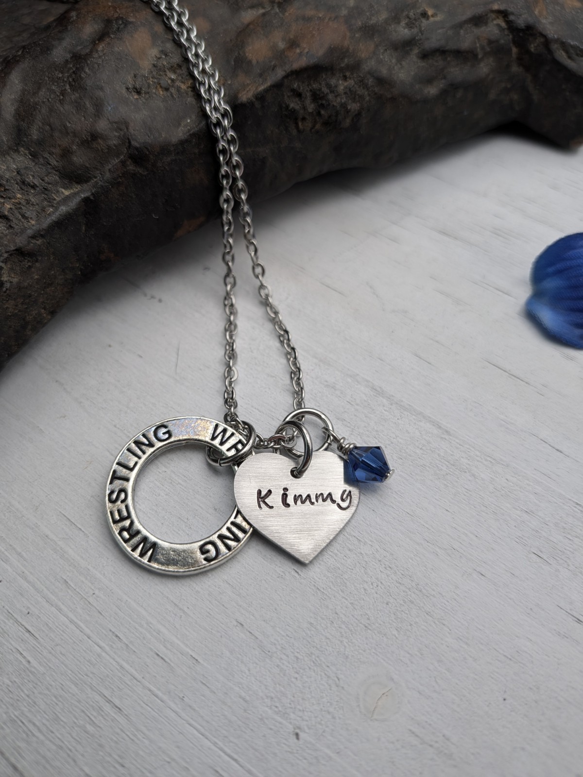 Personalized Wrestling Necklace For Girls, Wrestling Gift for Girls
