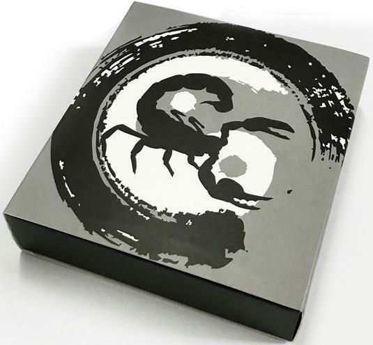 New! Real INSECT Yin Yang Brown Black SCORPION NECKLACE Jewelry PENDANT