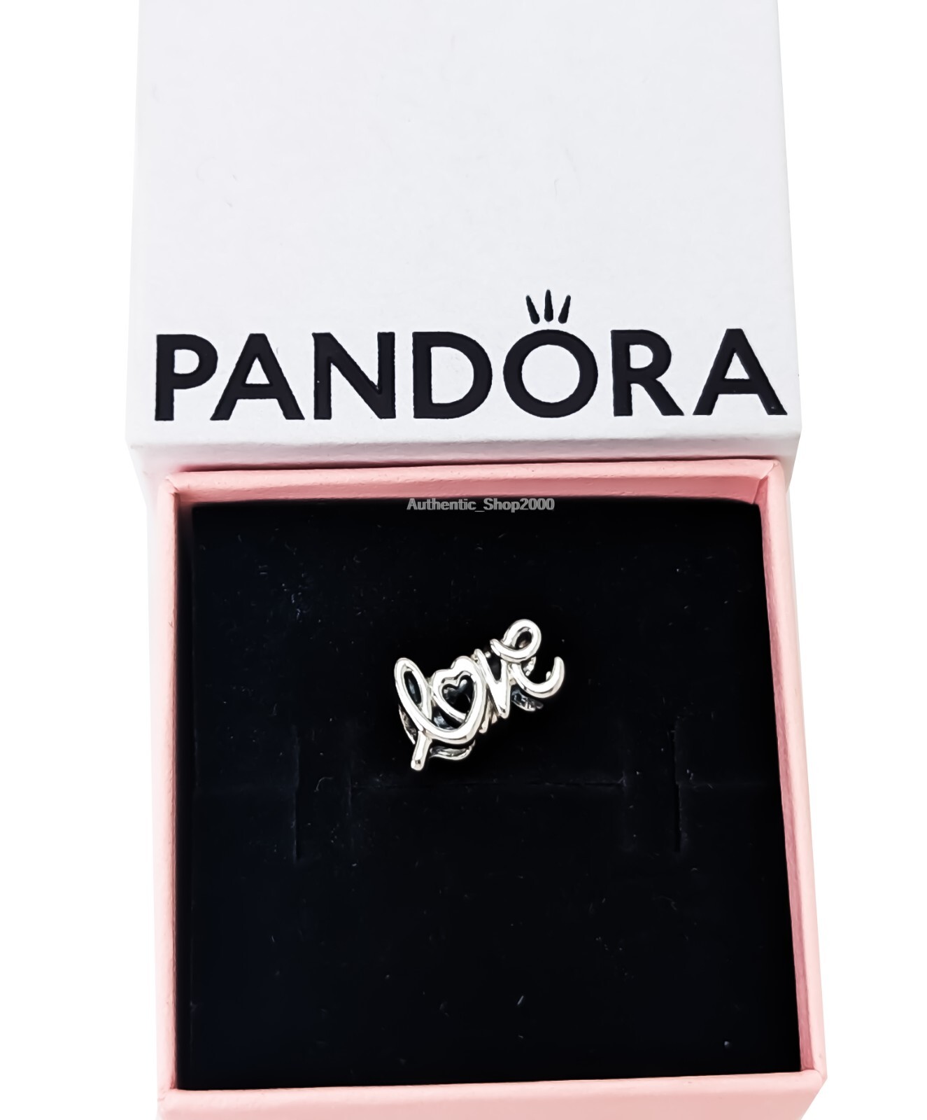 New 100% Authentic PANDORA 925 ale Silver Handwritten Love Charm 793055C00