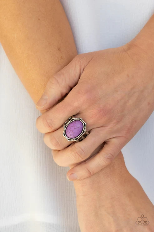 paparazzi purple flexible ring