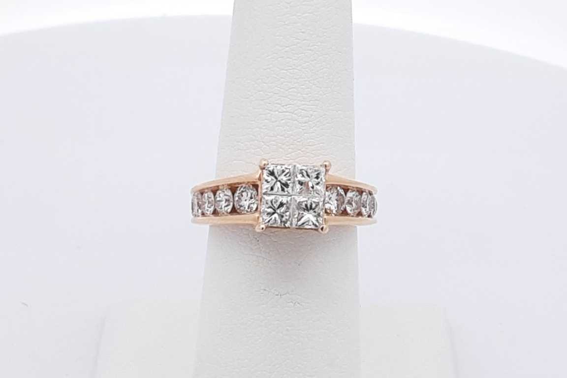 1.36cttw Diamond Ring In 14k Yellow Gold 7.3 Grams Size 6 Eb0526cxzsa