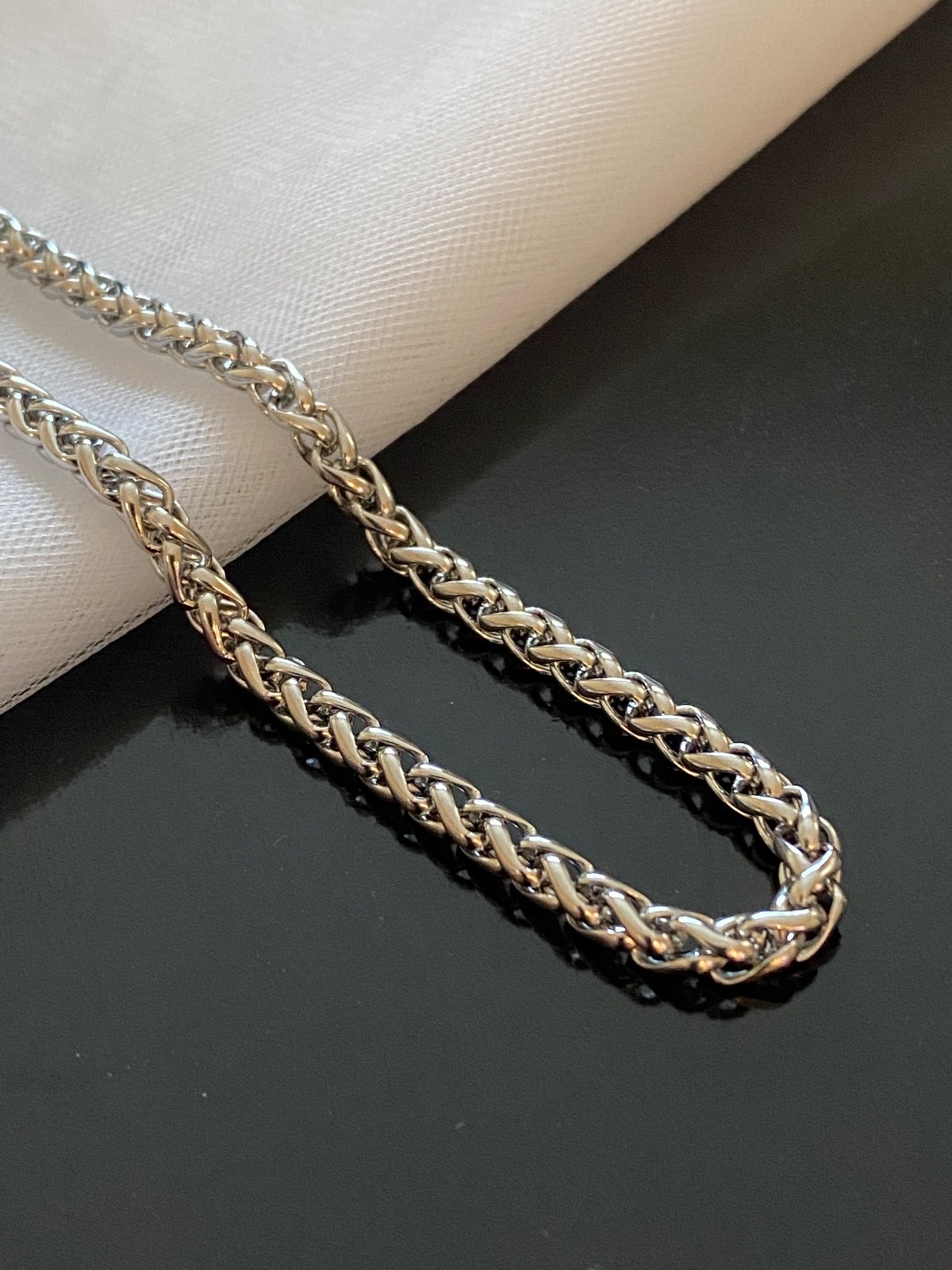 Stainless Steel Wheat Chain Necklace
