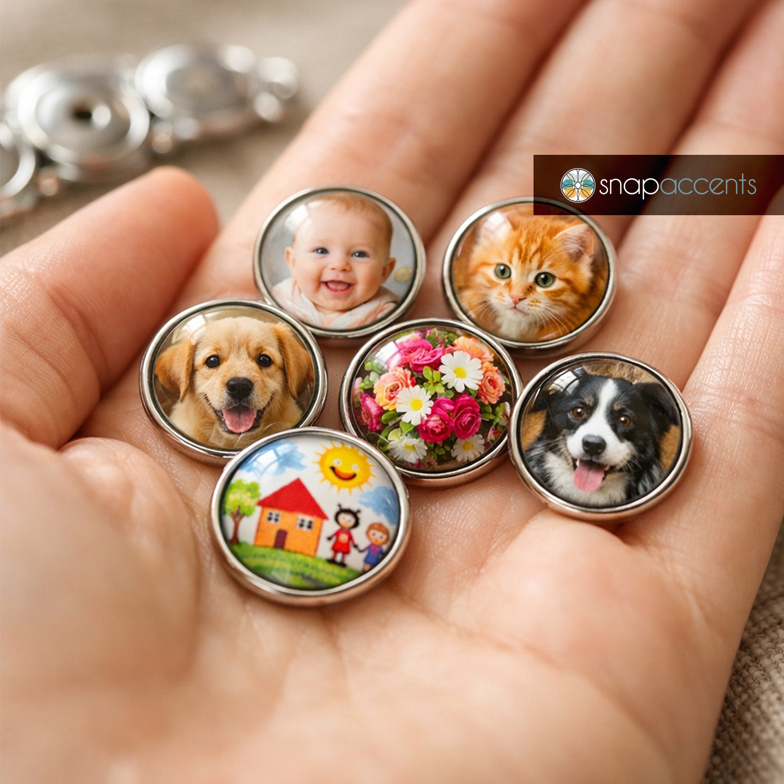 Mother Daughter 24 in. Snap Jewelry Ginger Charm Necklace Fits 18MM 20MM Buttons