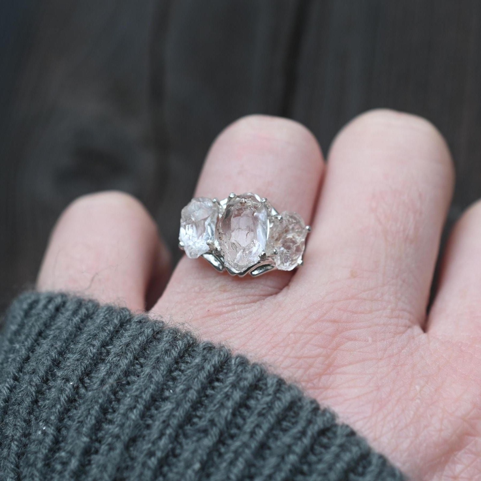 Engagement ring Lake county diamond sterling silver size 3 4 5 6 7 8 9 10 11 12