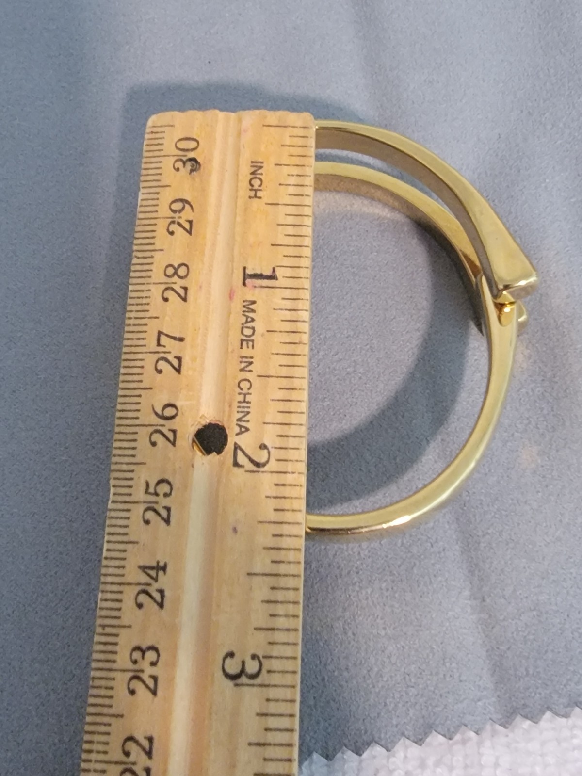 UNO de 50 ‘SER ORIGINAL’ 18k Gold Plated Rigid Hinged Bracelet $270