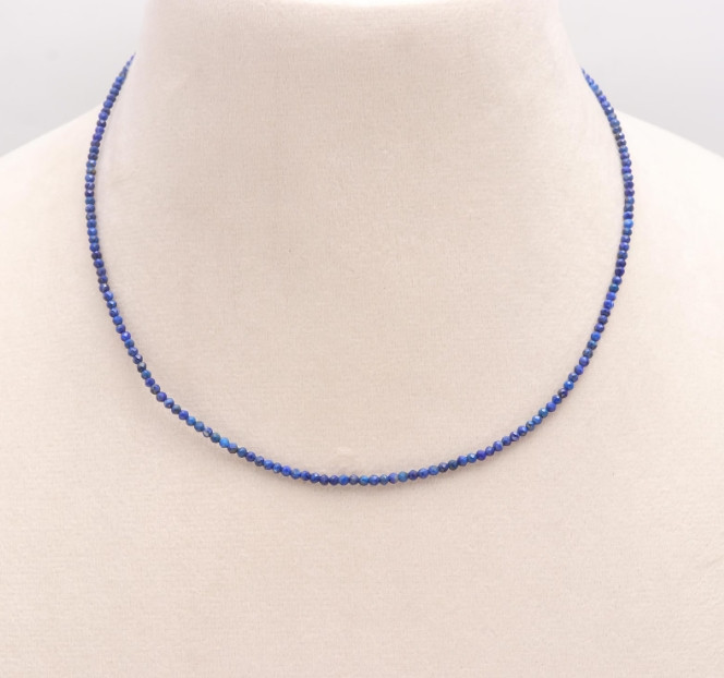 Lapis Lazuli Choker Dainty Blue Gemstone Necklace Healing Women Jewelry Gifts