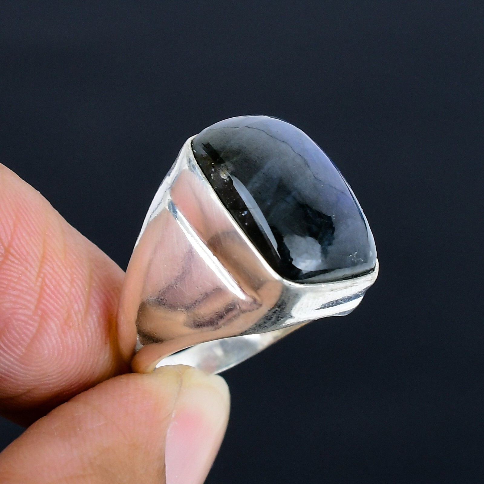 Labradorite Gemstone Ethnic Handmade Man’s Ring Jewelry Gift For Her LG-1124