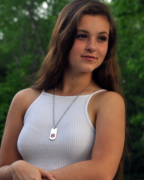 Medical Alert ID Necklace – FREE ID Wallet Card,Pre engraved- Apixaban-Eliquis