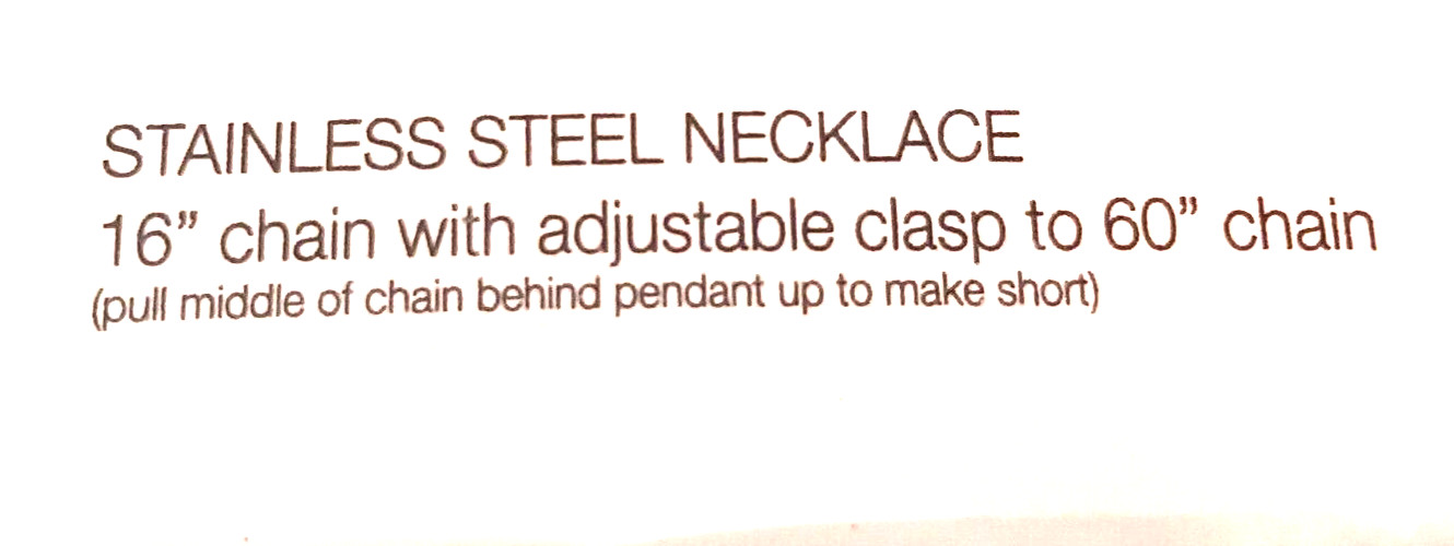 FOX SPIRIT ANIMAL STAINLESS STEEL NECKLACE (16”-60”)