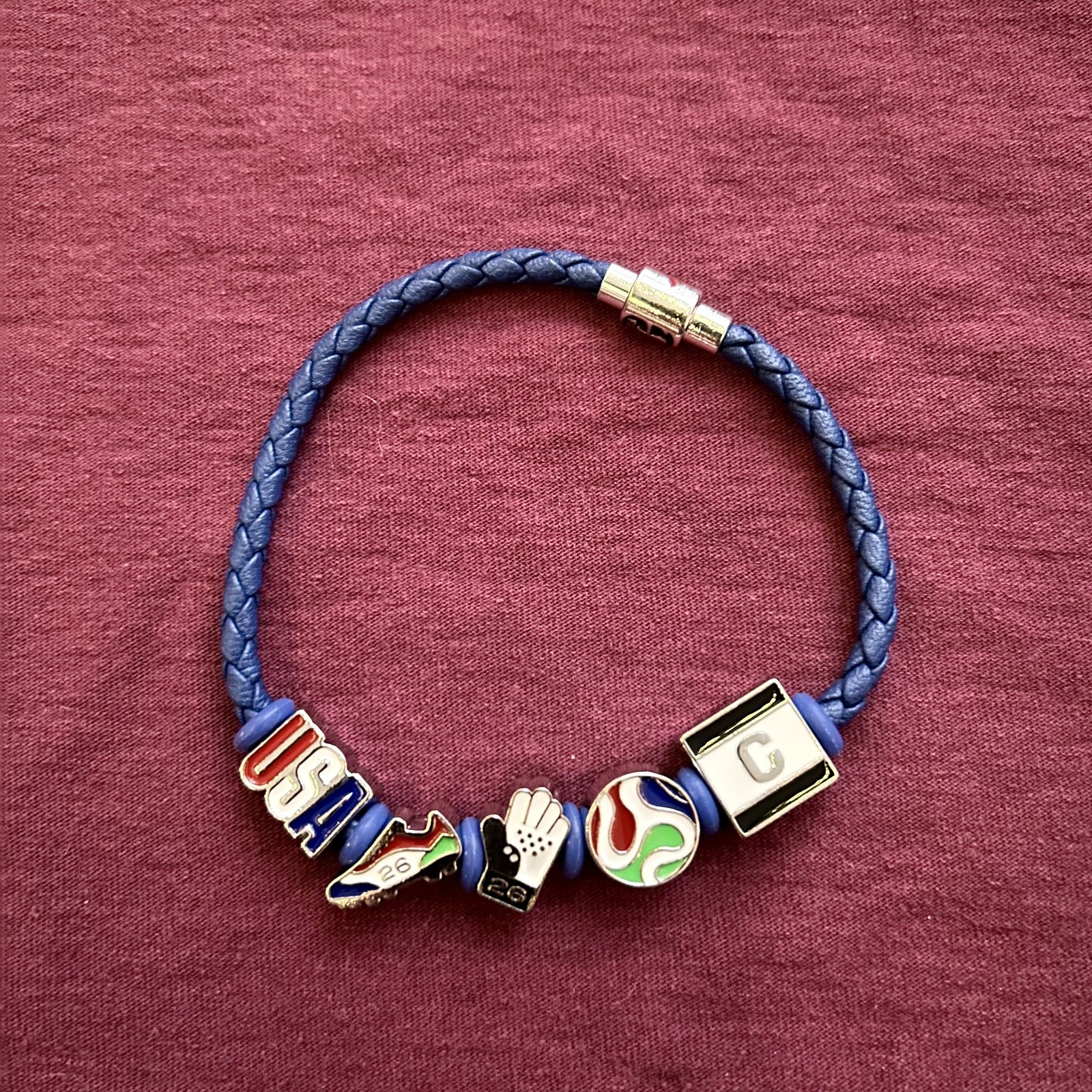 Bank of America Fifa 26′ Charm Bracelet – USA – Size Medium