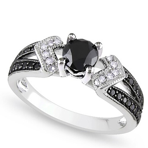 🔥 Solid 925 Sterling Silver Black Onyx Cz Pave Ring Engagement Wedding Band NEW
