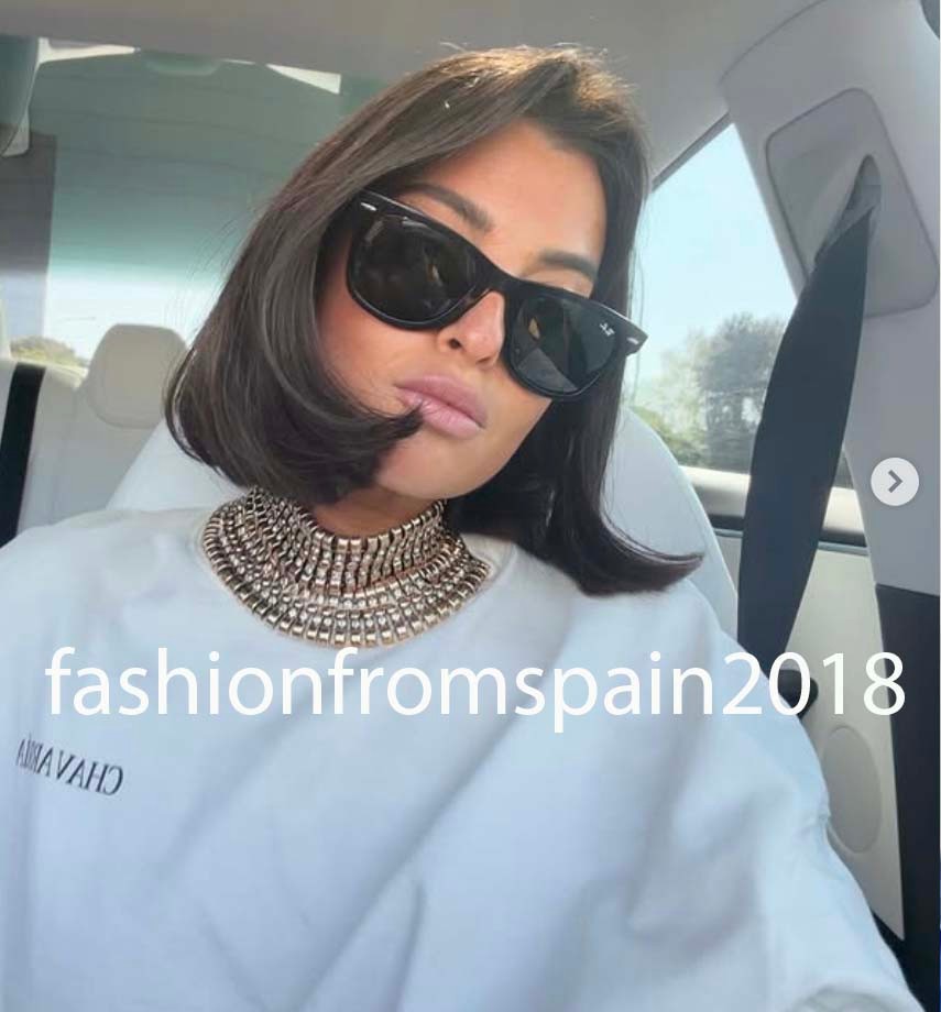 ZARA NEW WOMAN MAXI METAL PIECES CHOKER NECKLACE GOLDEN 4548/018/303