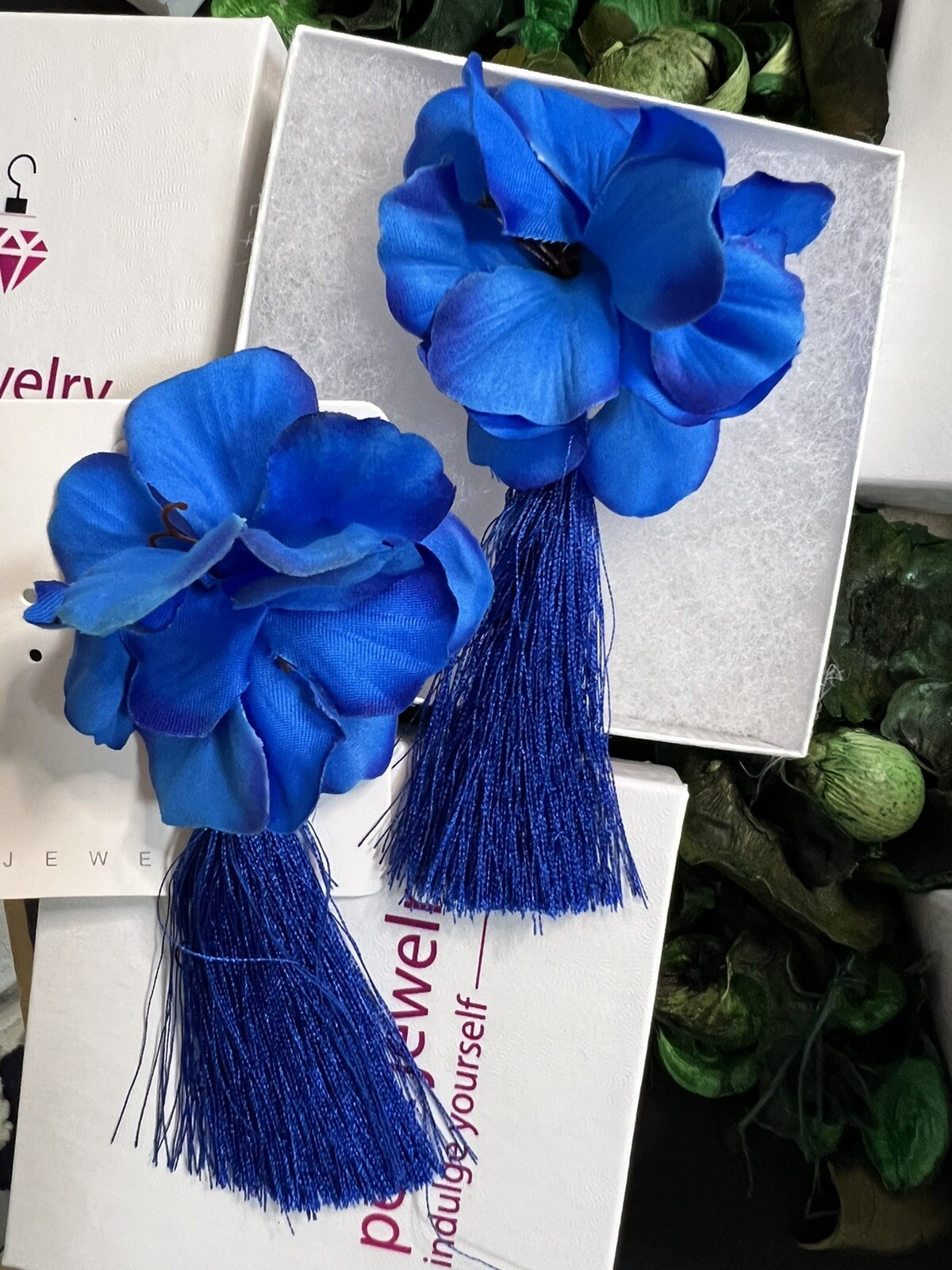 Blue🧿 Light Long Earrings