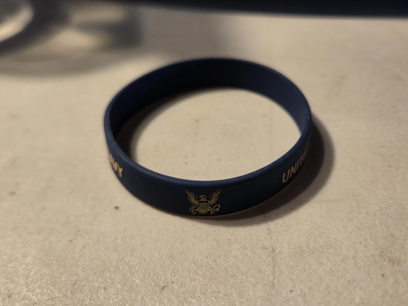 United State Navy Silicone Rubber Bracelet | Universal Size – Navy Blue
