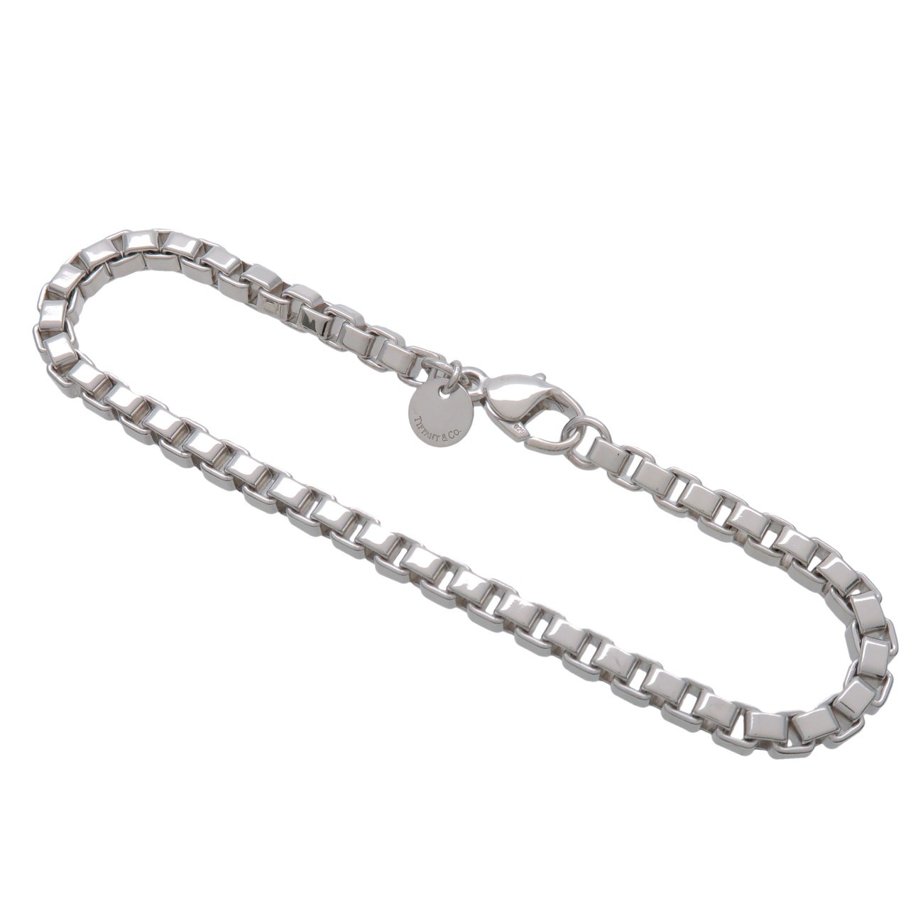 Tiffany & Co Venetian Link Bracelet SV925 Silver Authentic Used F/S