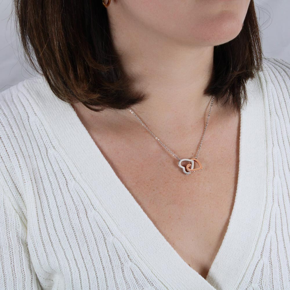 To My Bonus Mom linked hearts Necklace Meaningful Gift For birthday Mother’s Day