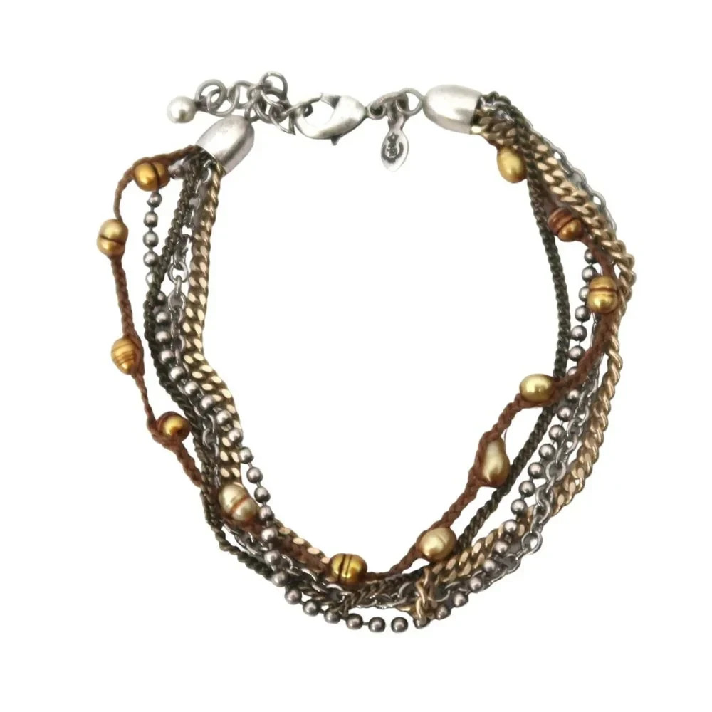 Premier Designs Jewelry VERSATILITY Pearl Chain Bracelet New
