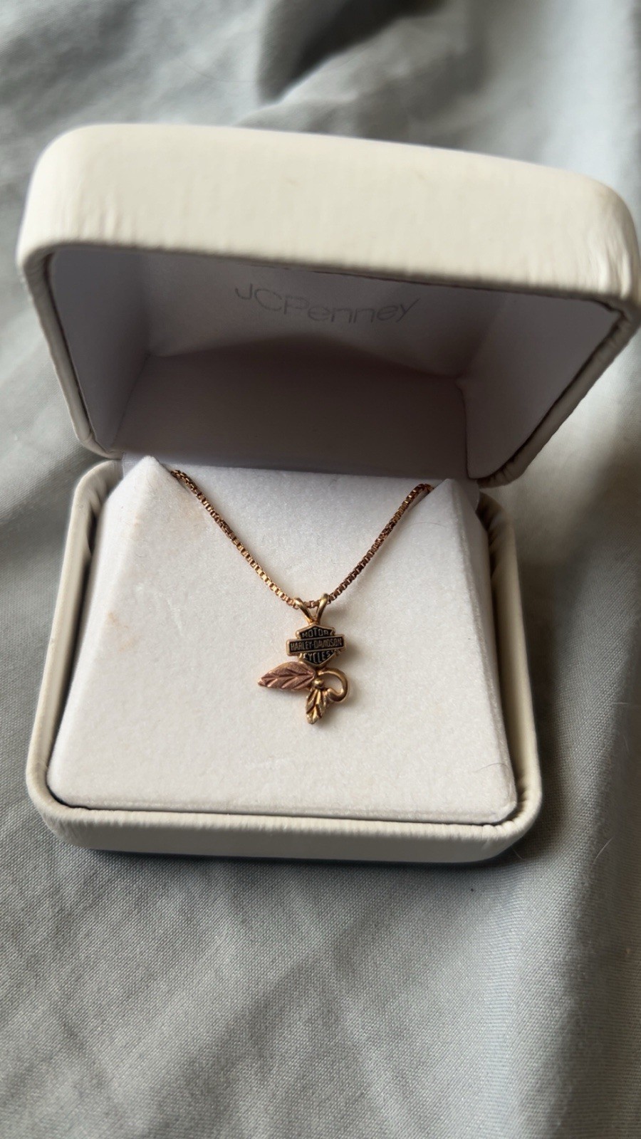Harley-Davidson Vintage/ Discontinued 10K Pendant on A Sterling Silver Chain
