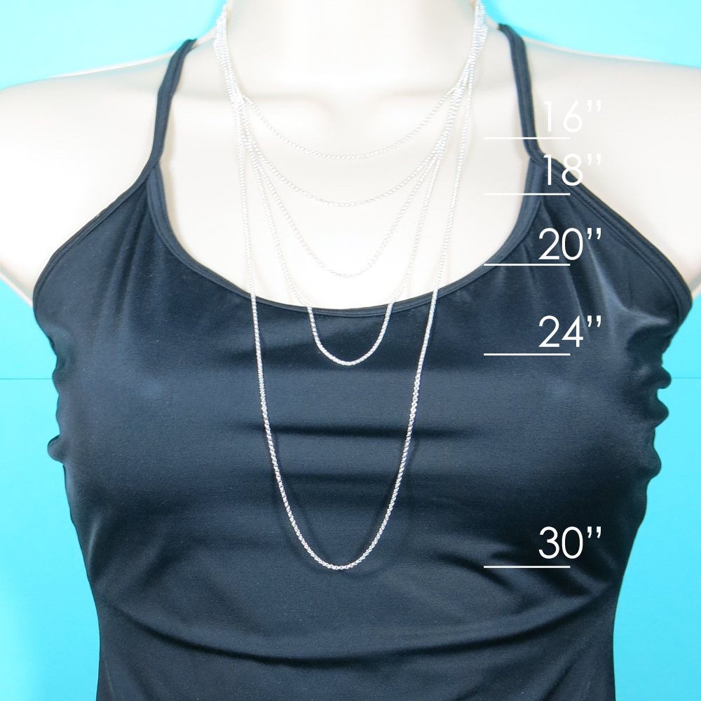 925 Sterling Silver Rolo Link Chain Necklace .925 Italy All Sizes
