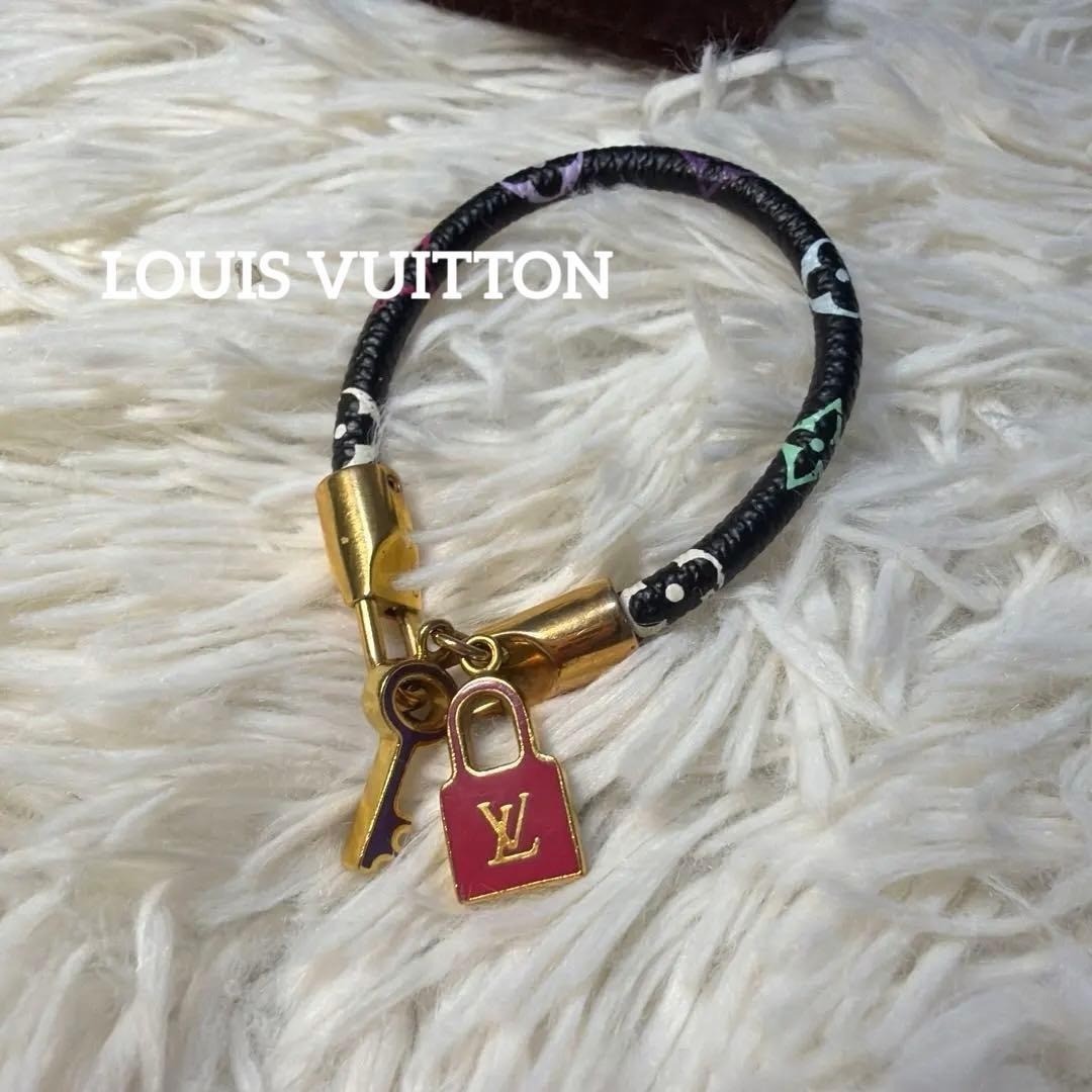 LOUIS VUITTON Rack It Noir Bracelet M6603F Multicolor Authentic Used