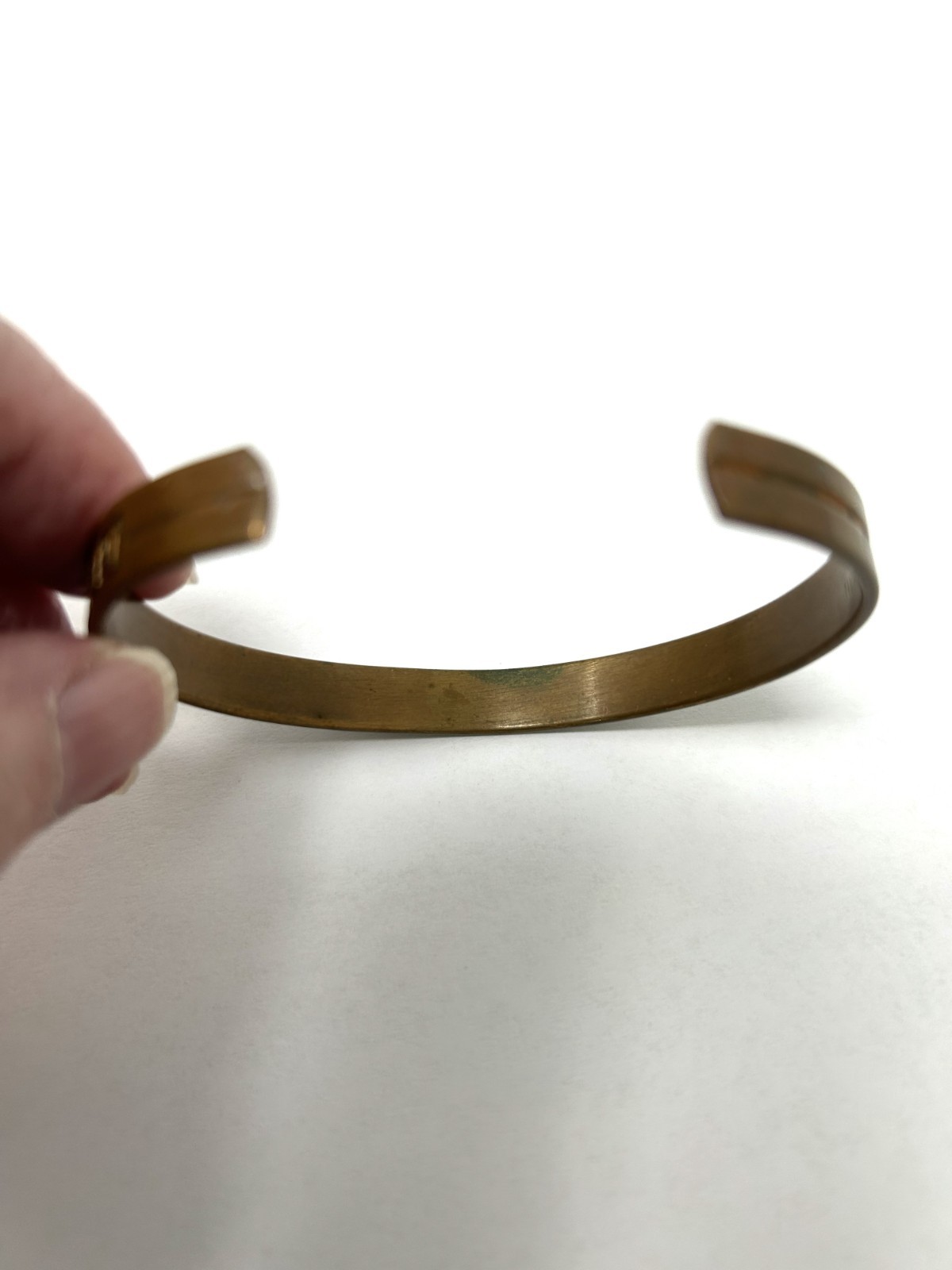 Lexis Solid Copper Cuff Bracelet 7” Arthritis Care Adjustable made in USA 17.7gr