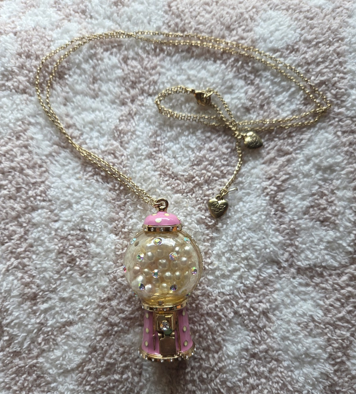 Vintage Retired Betsey Johnson Candyland Gumball Machine Long Necklace