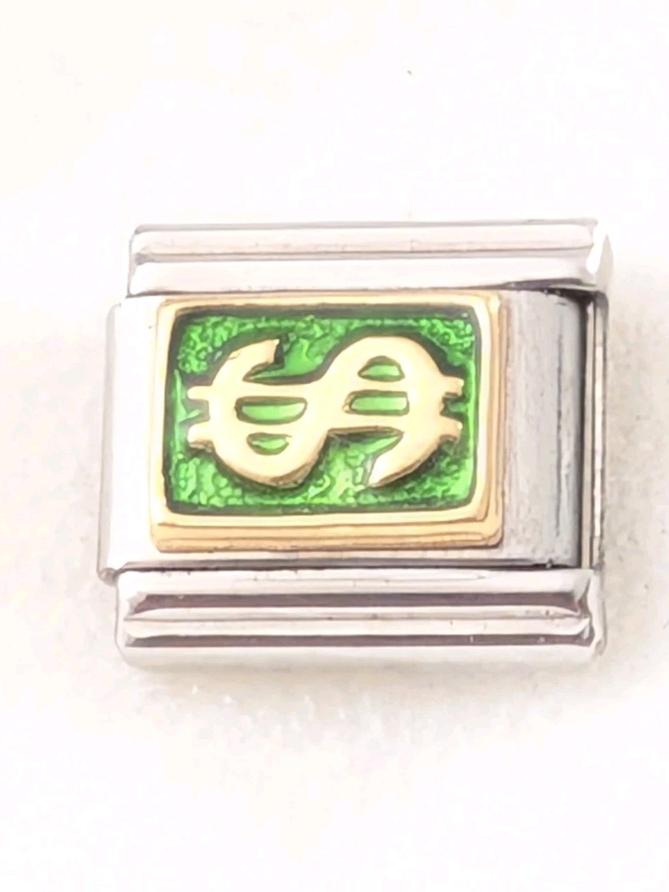 Authentic Zoppini Dollar Sign Symbol Italian Charm Classic Link B105