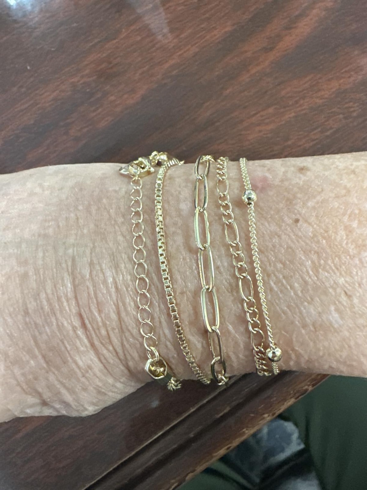 DEARMAY Gold Bracelets for Women Waterproof, 14K Gold Plated Jewelry Sets Trendy