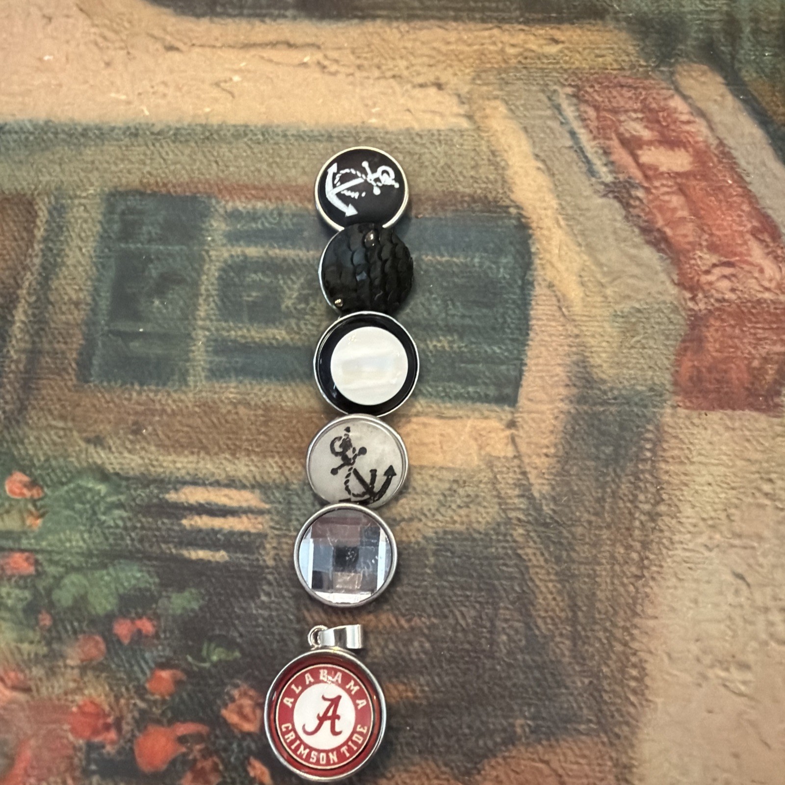 Snap Jewelry Necklace Charm Button University Of Alabama Plus 5 More