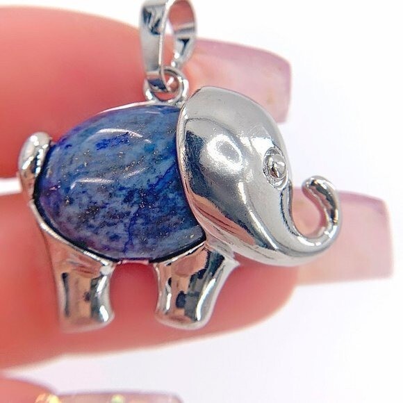 1 pcs Energy Healing Elephant Pendant Good Luck Protection Meditation Positive