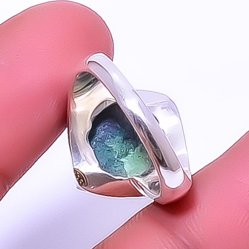 Ruby With Zoisite – Longido Mines 925 Sterling Silver Ring s.8.5 A344