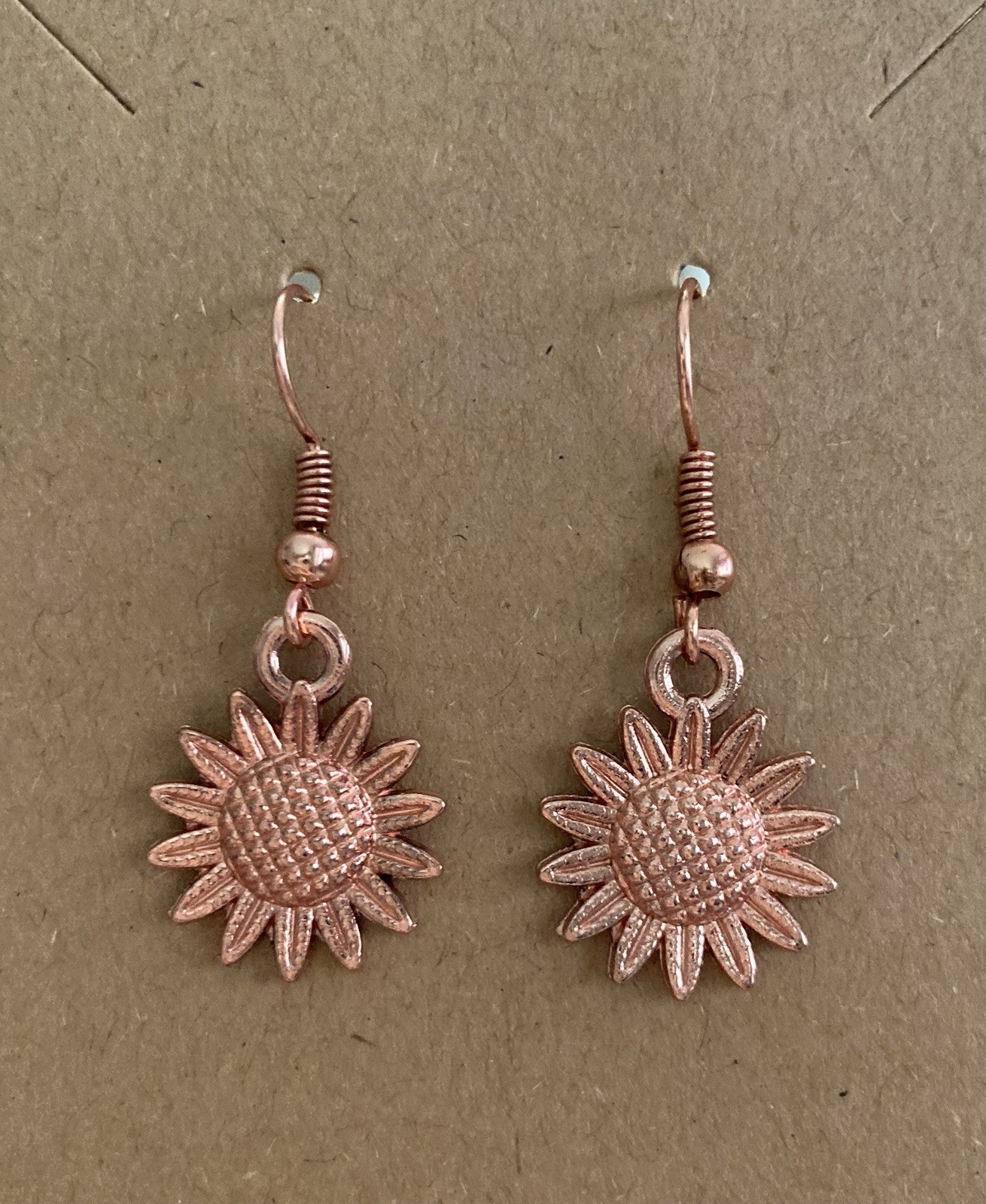 Buyer’s Choice Sunflower Dangle Earrings Gold,Silver,White Silver, Brass,Copper