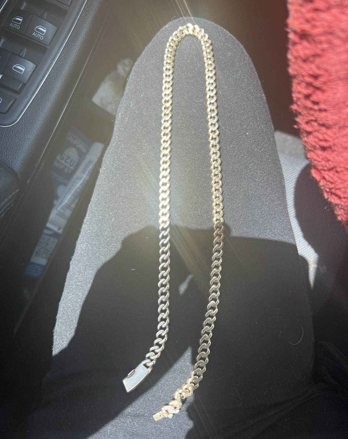 Yellow Gold Plated Cuban Link Chain Necklace – Gold Color, No Stone
