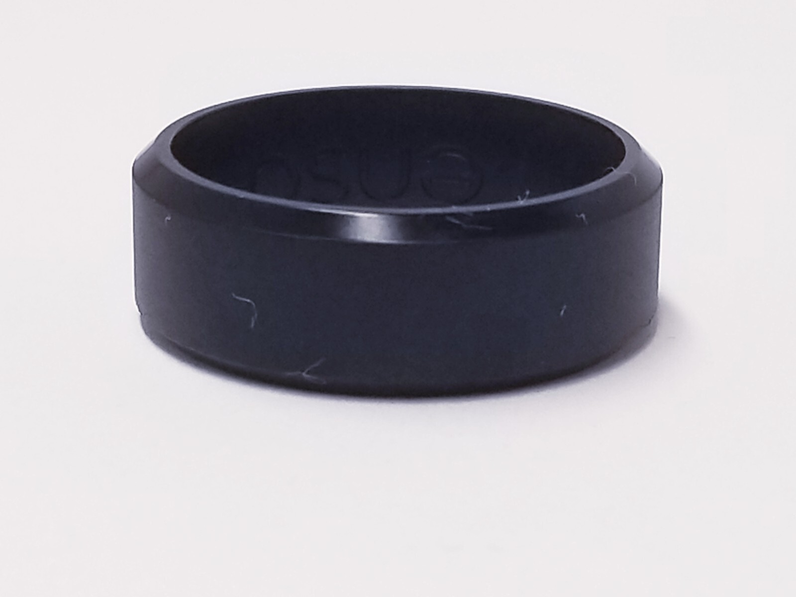 Enso Bevel Silicone Ring Sz 9.5 – OBSIDIAN “For The Love Of My Life”