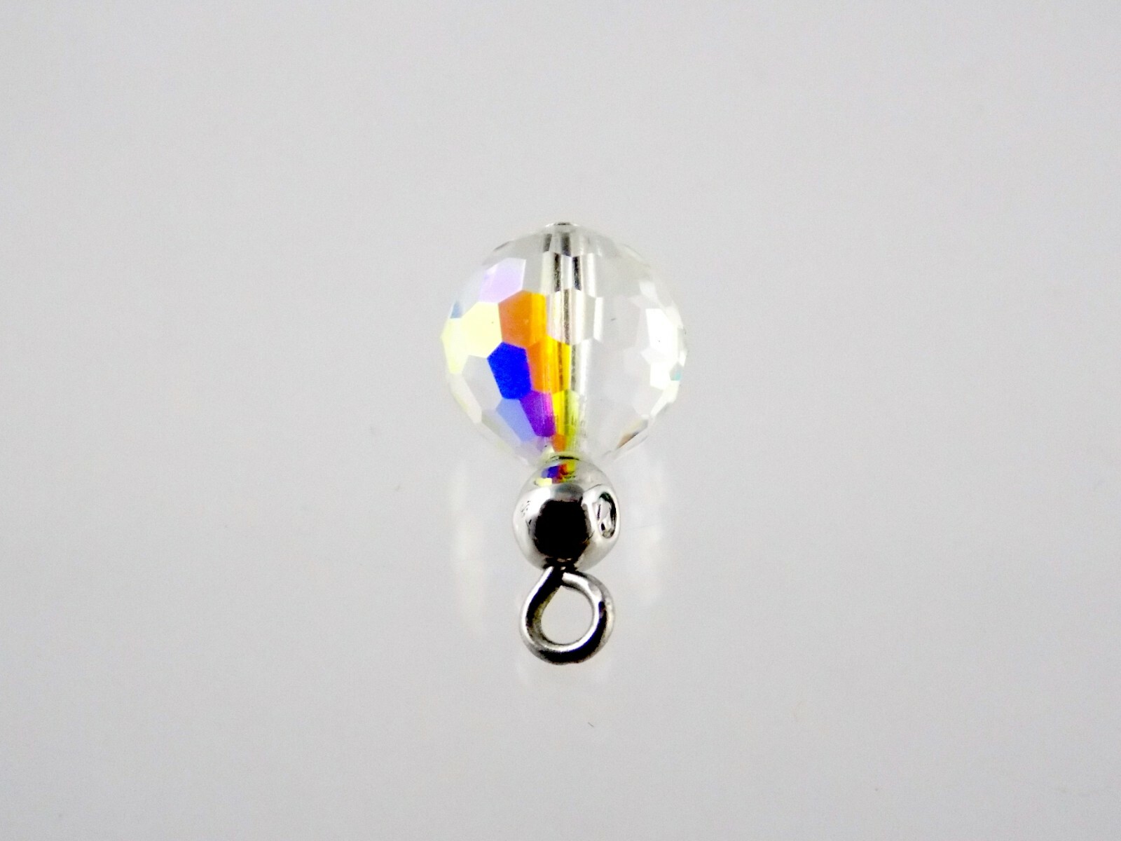 Swarovski Branded Crystal Charm Faceted Bead Iridescent Finish 7.8mm