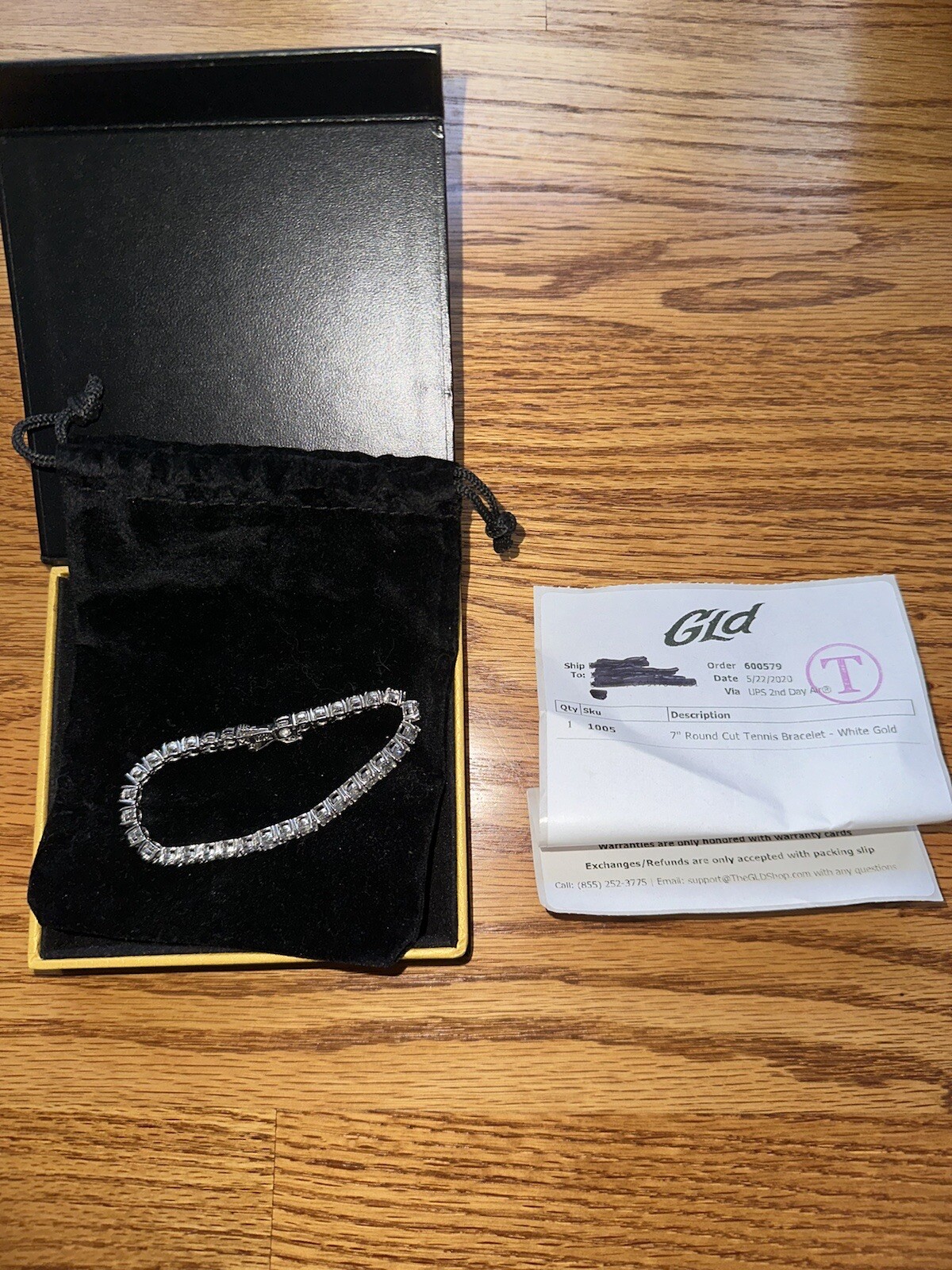 GLD Shop Tennis Chain Bracelet 5 mm, 7 Inches Long SHIPS FAST