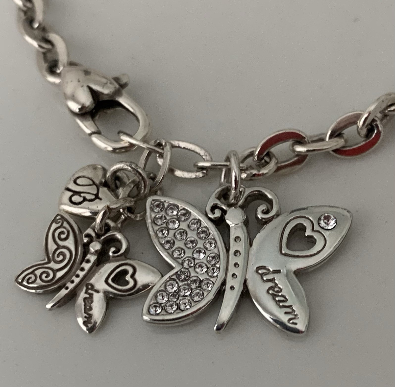 Brighton CRYSTALLINE BUTTERFLIES 2010 Remix, Size 7.5-8 Inch Bracelet, “Dream”