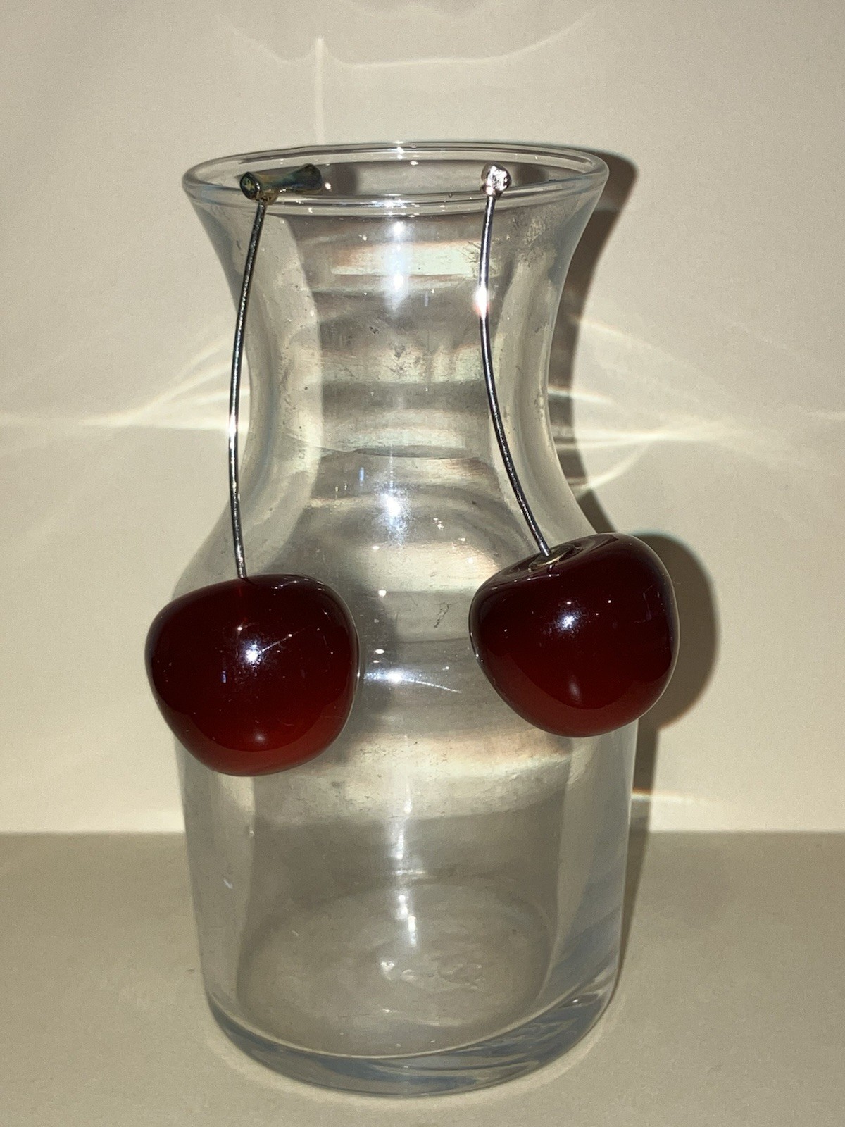 Pair Red Cherry Earrings