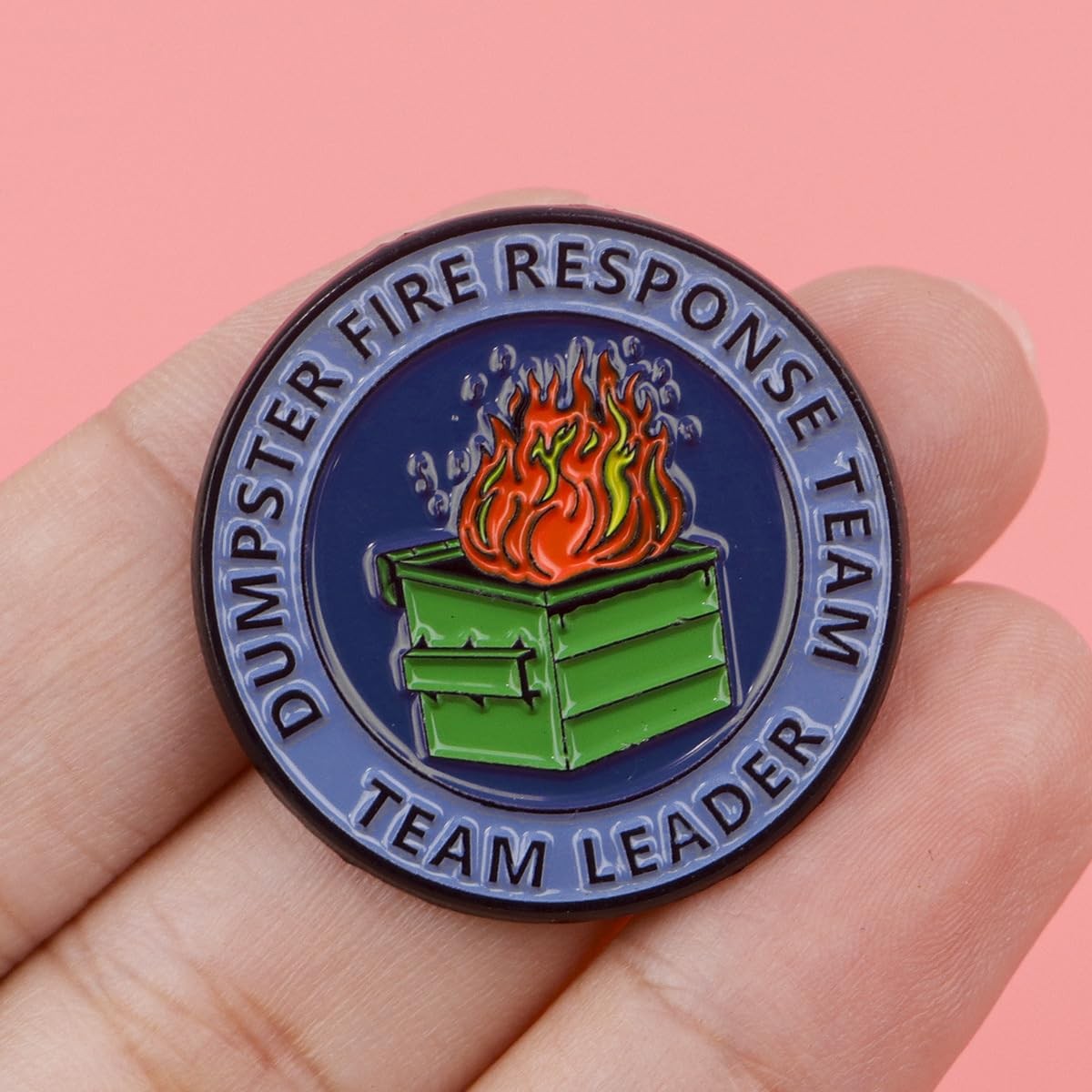 2Pcs/5Pcs Dumpster Fire Enamel Pins Response Team Alloy Badges for Jackets Hi…