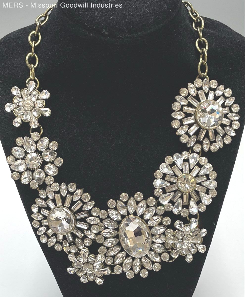 22″ Mixed Metals/Materials Bling Necklace – 1 Pounds