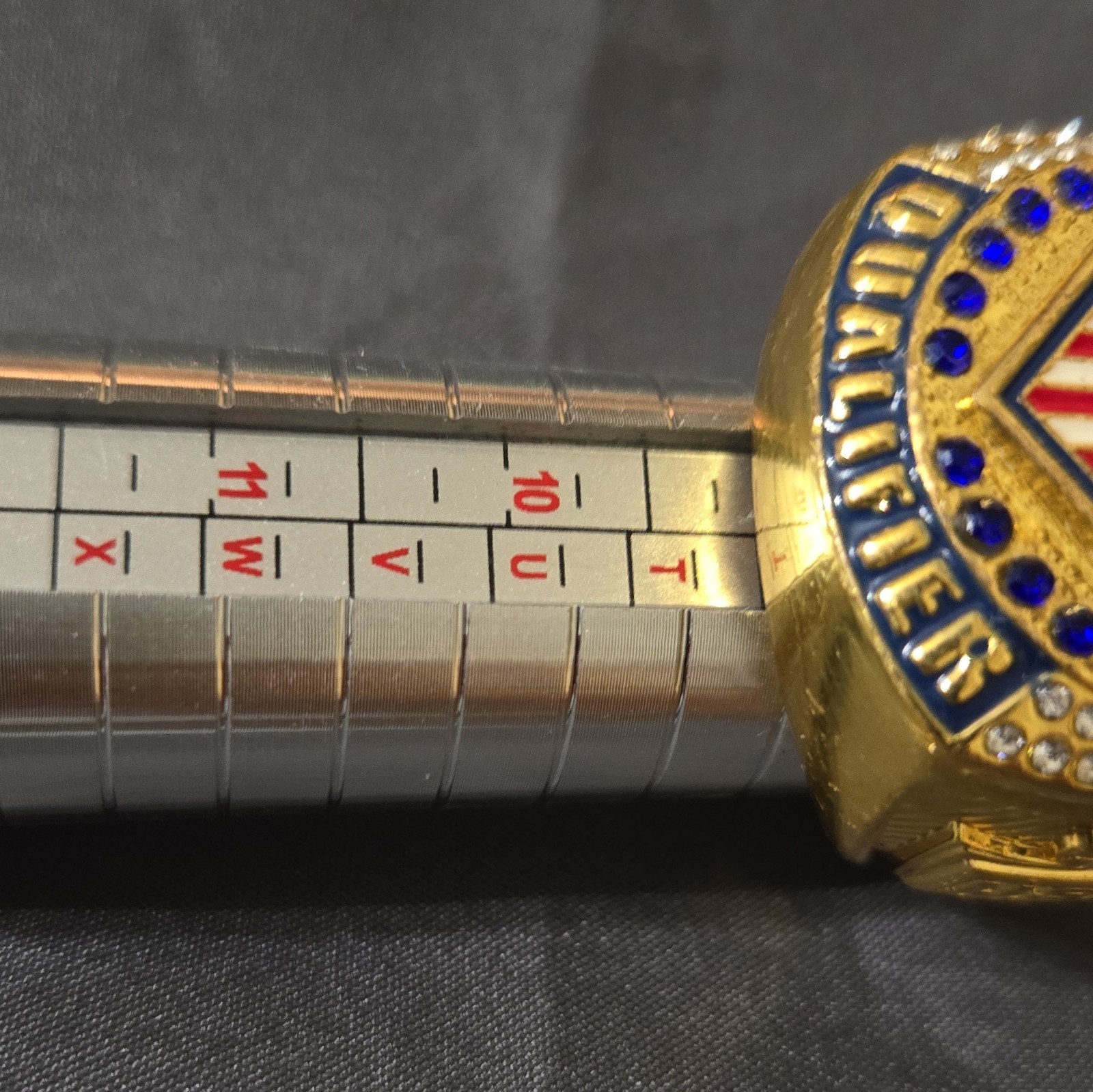 USA Softball National Qualifier Championship Ring Gold Tone Engraved